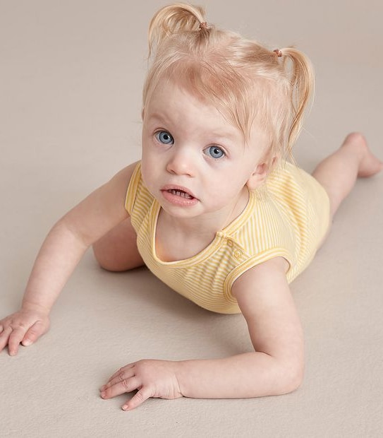 Baby Organic Cotton Print Bubble Bodysuit