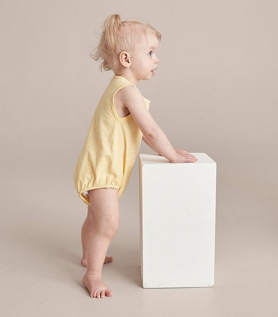 Baby Organic Cotton Print Bubble Bodysuit 3 of 6