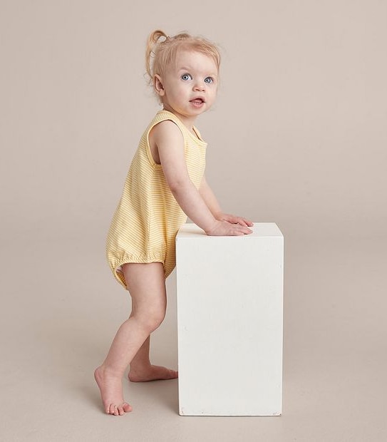 Baby Organic Cotton Print Bubble Bodysuit