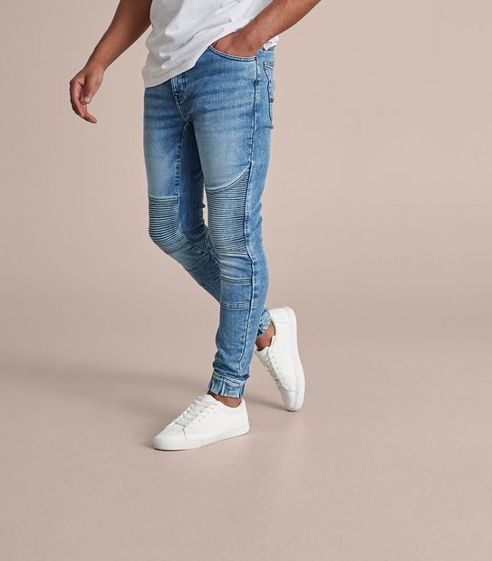 Commons Biker Denim Jogger Pants