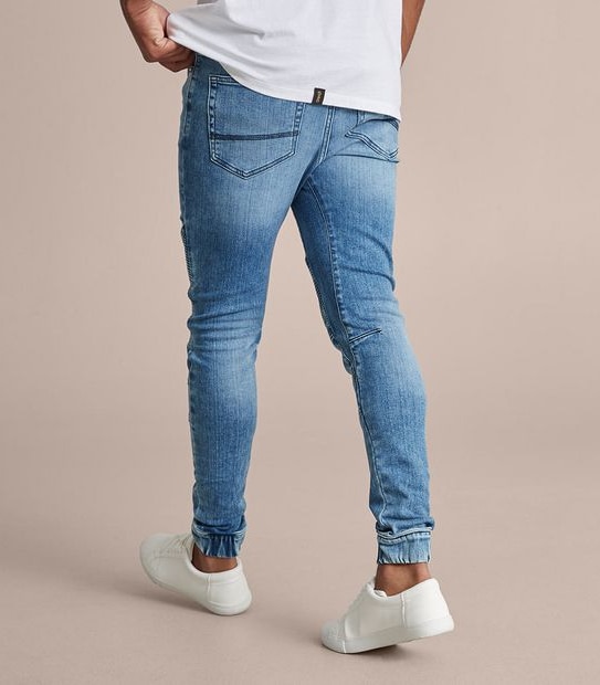 Commons Biker Denim Jogger Pants | Target Australia