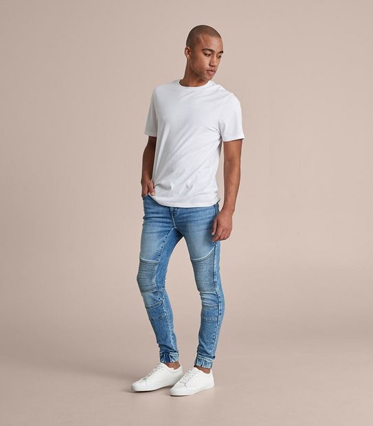 Commons Biker Denim Jogger Pants