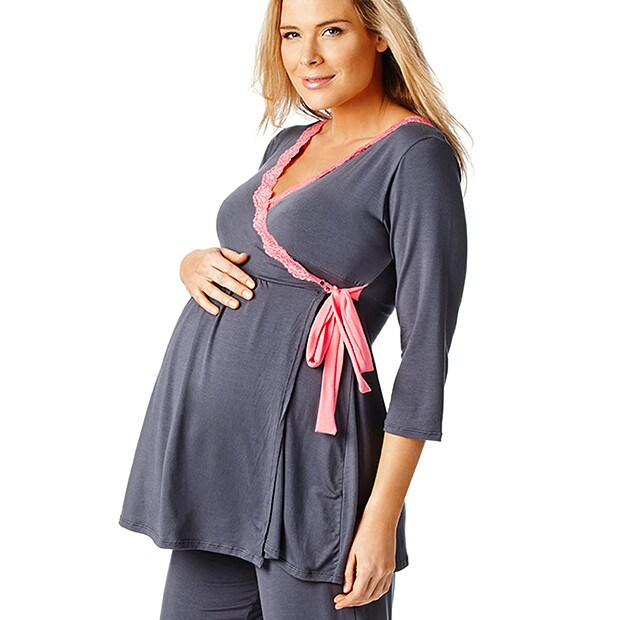 Maternity Pyjama Top - Greystone Maternity Pyjama Top - Greystone