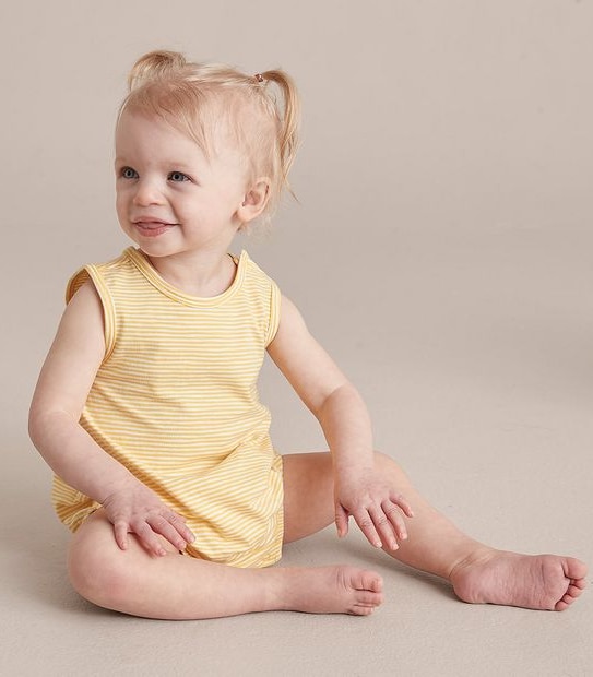 Baby Organic Cotton Print Bubble Bodysuit