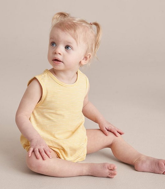 Baby Organic Cotton Print Bubble Bodysuit