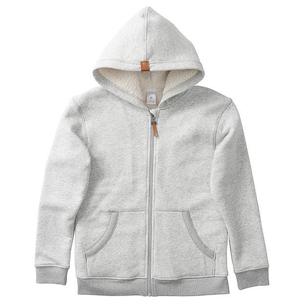 Sherpa Lined Zip Through Hoodie