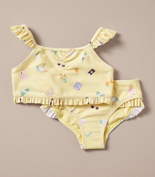 TR249904_04 2PC SWIMSUIT AOP HOLIDAY YELLOW Target Australia