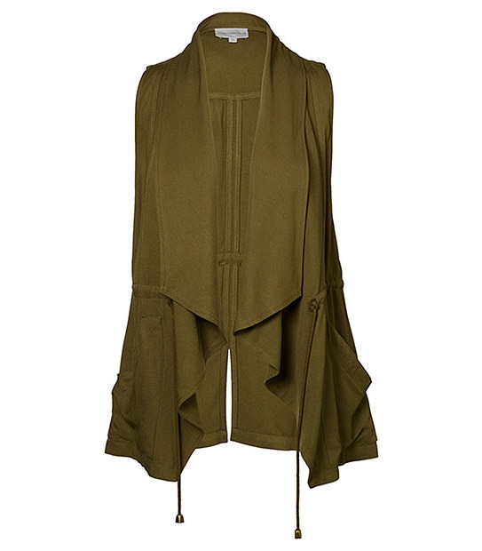Waterfall Vest - Khaki