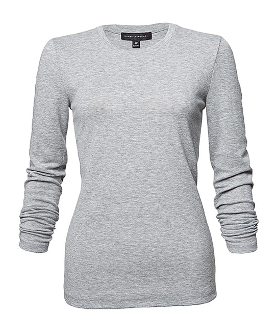 Dannii Minogue Petites Long Sleeve T-Shirt - Light Grey