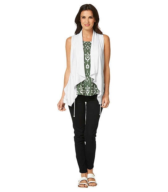 Waterfall Vest - White