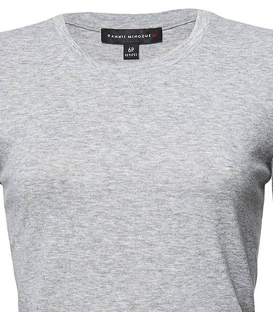 Dannii Minogue Petites Long Sleeve T-Shirt - Light Grey