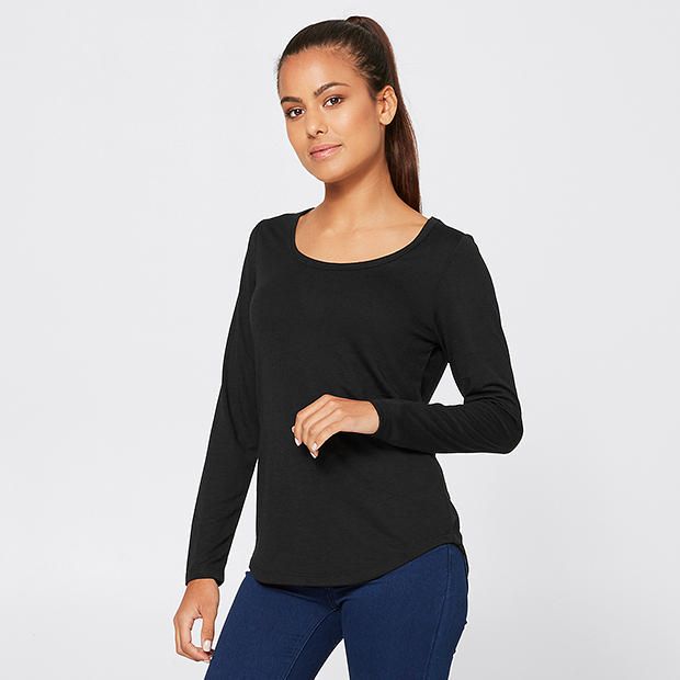 Dannii Minogue Petites Long Sleeve Jersey T-Shirt Dannii Minogue Petites Long Sleeve Jersey T-Shirt