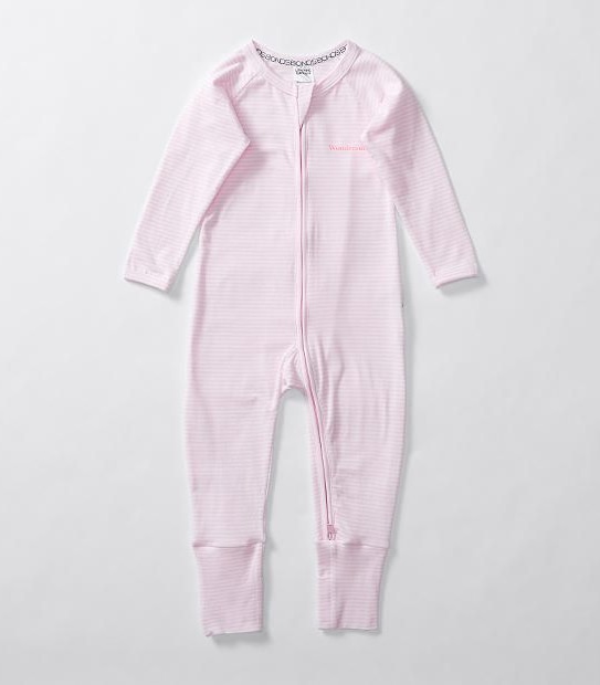 Bonds Zip Wondersuit - Stripe Pink