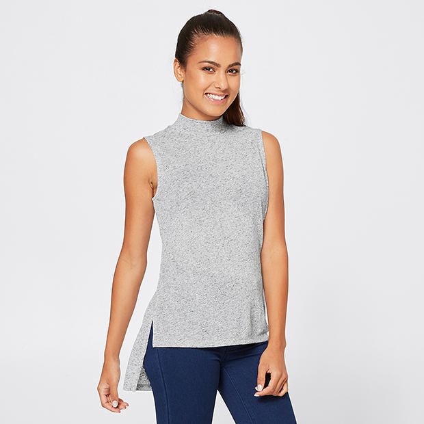 Dannii Minogue Petites Mock Neck Tank Dannii Minogue Petites Mock Neck Tank