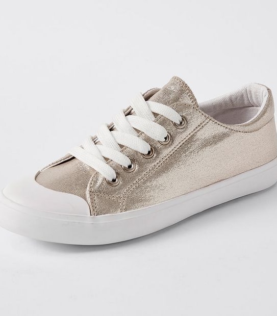 Senior Metallic Sneaker - Gold