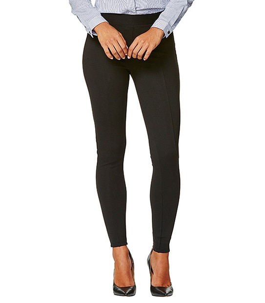Dannii Minogue Petites The Audrey Ponte Leggings - Black