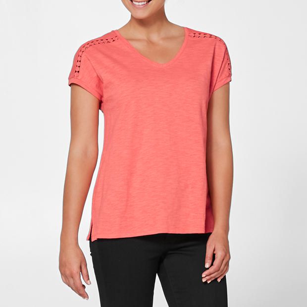 Lace Yoke T-Shirt Lace Yoke T-Shirt