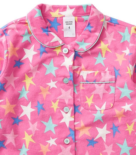 Star Print Flannelette Pyjama Set 2 of 5