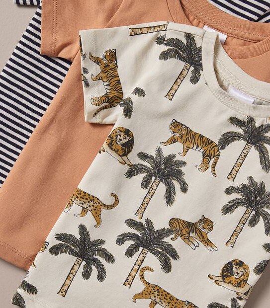 S23 246603_02 B SS PRINT TEE 3PK TIGER JUNGLE CRM