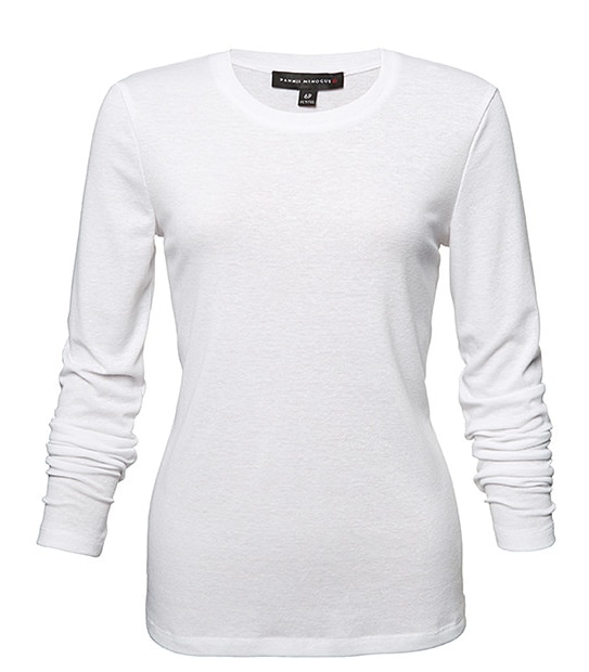 Dannii Minogue Petites Long Sleeve T-Shirt - White 4 of 5