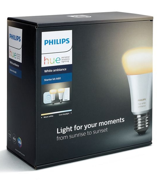 Philips Hue White Ambiance A19 Starter Kit