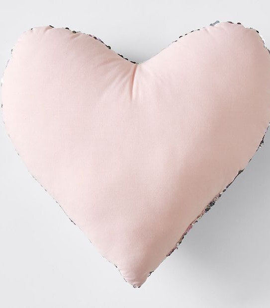 Sequin Heart Cushion