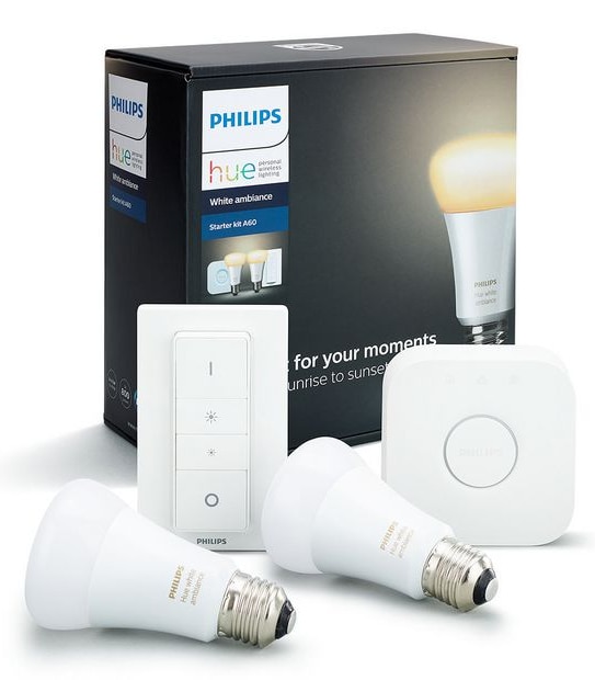 Philips Hue White Ambiance A19 Starter Kit