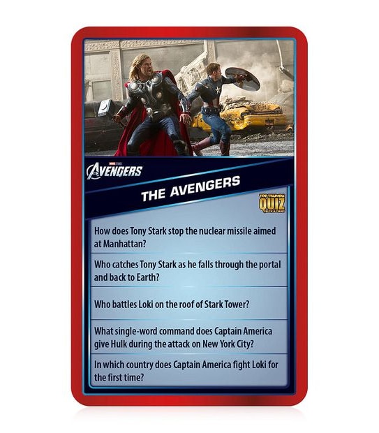 Marvel Cinematic Universe Top Trumps Quiz With A Twist Game