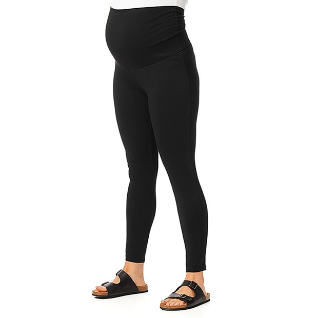 JOYSPELS Maternity Leggings Over The Belly with Pockets Non-See-Through  Workout.