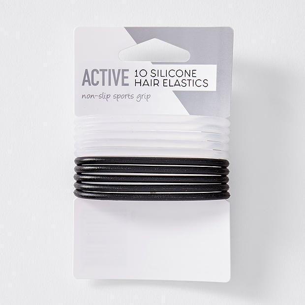 10 Pack Active Silicone Hair Elastics Target Australia