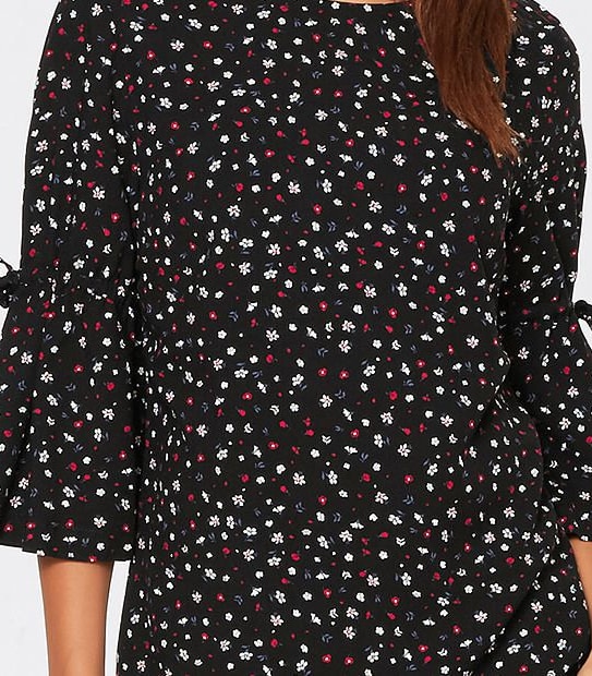 Dannii Minogue Petites Tie Sleeve Dress