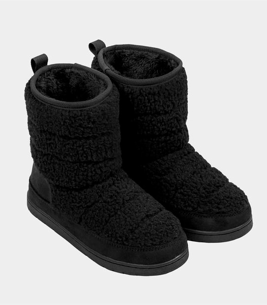 Piping Hot Womens Recycled Sherpa Slipper Boots