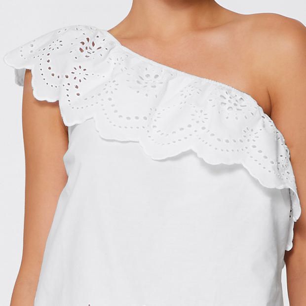 Lily Loves One Shoulder Top - White | Target Australia