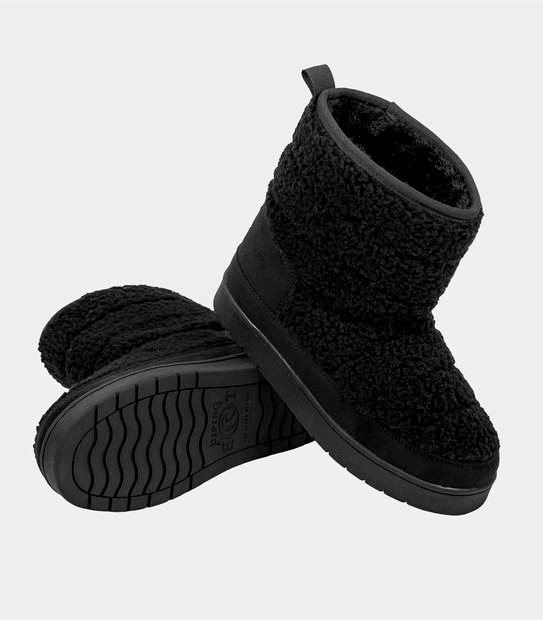 Piping Hot Womens Recycled Sherpa Slipper Boots