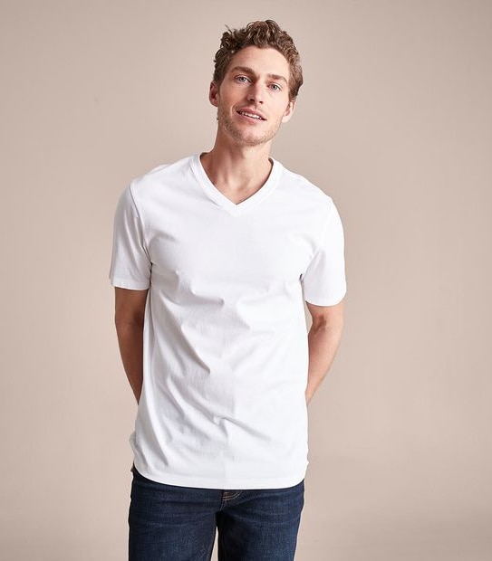 Organic Cotton V-Neck T-Shirt | Target Australia