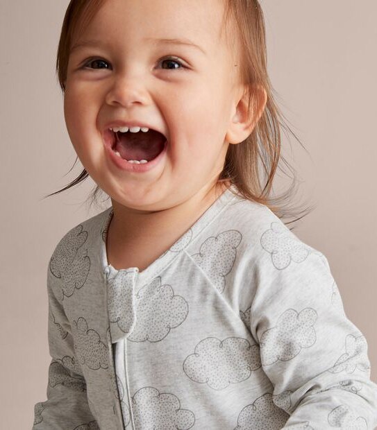 Baby Organic Cotton Print Coverall