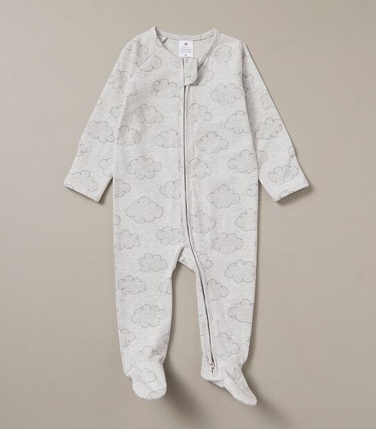 Baby Organic Cotton Print Coverall