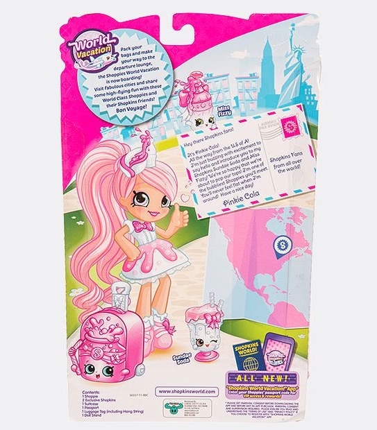 Shopkins Shoppies Season 8 World Vacation Doll Single Assorted