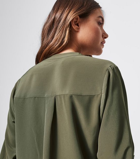 Grandad Pop Over Tunic Top - Grape Leaf Green
