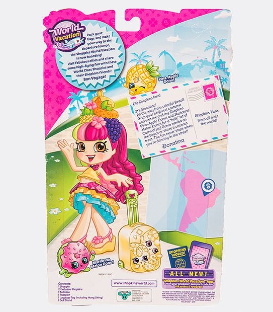 Shopkins Shoppies Season 8 World Vacation Doll Single Assorted