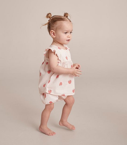 Baby Strawberry Cotton Pyjama Set