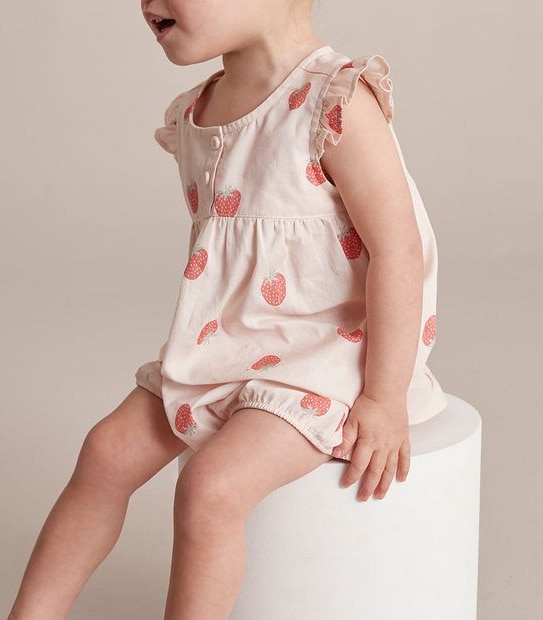 Baby Strawberry Cotton Pyjama Set