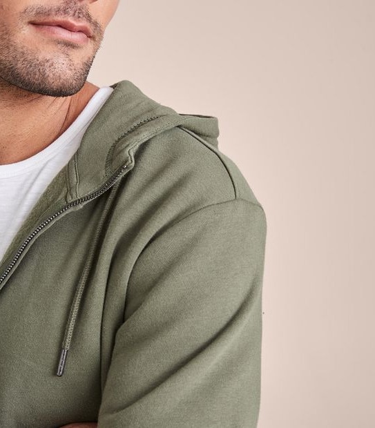Fleece Zip Through Hoodie