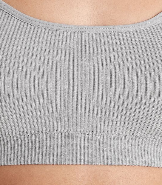 Ribbed Strappy Crop Top - Lily Loves - Grey Marle | Target Australia