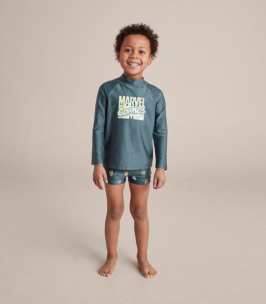 2 Piece Marvel Comics Swim Set
