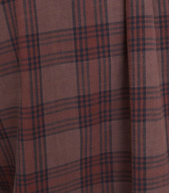 Long Sleeve Garment Dyed Check Shirt
