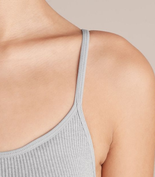 Ribbed Strappy Crop Top - Lily Loves
