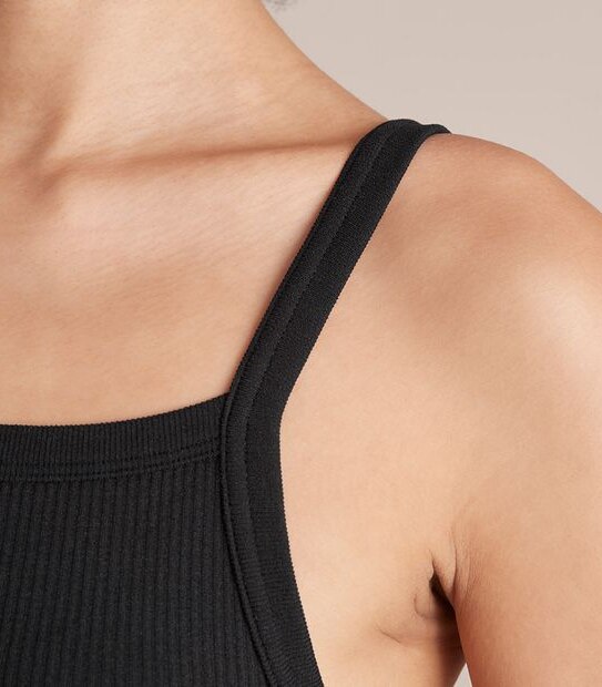 Lily Loves Ribbed Seamfree Square Neck Crop Top; Style: LCT50112 3 of 5