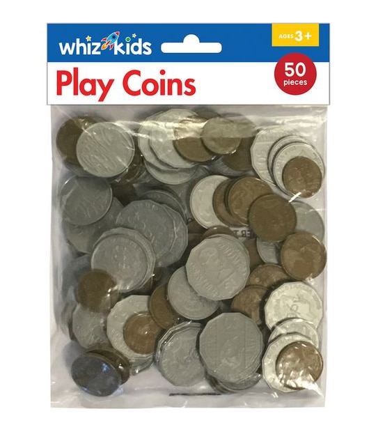 Whiz Kids Play Coins - 100 Pieces
