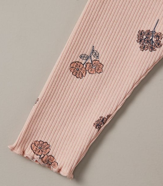 Baby Organic Cotton Rib Leggings